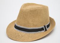 Шляпа мужская "Стиль" (соломенный тёмный)