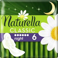 Гигиенические прокладки "Naturella Classic Camomile Night Single" (6 шт.)