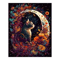 Картина по номерам "Лунный кот" (400х500 мм)