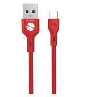 Кабель Atomic SnakeSkin USB-microUSB (красный)