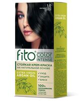 Крем-краска для волос "Fito Сolor Intense" тон: 1.0, насыщенный чёрный