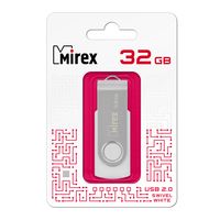 USB Flash Mirex Swivel Rubber 32GB (белый)