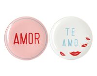 Набор тарелок "Уроки испанского: Amor - Te amo" (2 шт.)