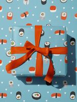 Бумага упаковочная "Суши" (67х100 см)