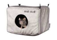 Домик для грызунов "Chill Choll" (18х23 см; серый)
