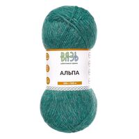 Пряжа "Альпа №03" (100 г; 320 м; зеленый)