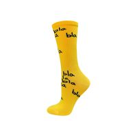 Носки женские "Bla-Bla" (ярко-желтый)