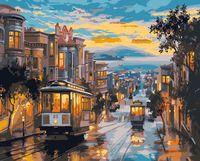 Картина по номерам "Улочка Сан-Франциско" (400х500 мм)