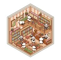 Набор для творчества "Румбокс-наклейки. Книжный магазинчик"