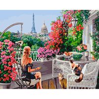 Картина по номерам "Парижанки" (400х500 мм)