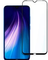 Защитное стекло CASE Full Glue для Xiaomi Redmi Note 8 (2019) / (2021) (глянец; чёрное)