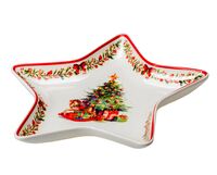 Блюдо фарфоровое "Ёлка" (230 мм)