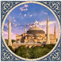 Алмазная вышивка-мозаика "Мечеть Айя София в Стамбуле" (40х40 см)