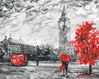 Картина по номерам "Красный Лондон" (400х500 мм)