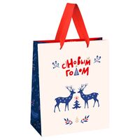 Пакет бумажный подарочный "Scandi" (32х26х12 см)