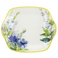 Блюдо фарфоровое "Палитра весны" (450 мл; белый)