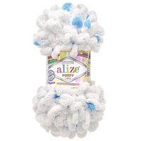 Пряжа "Puffy Color №6472" (100 г; 9 м; секционный)