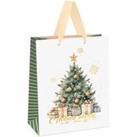Пакет бумажный подарочный "Christmas mood" (14х11х6,5 см)