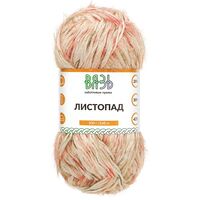 Пряжа "Листопад №03" (100 г; 160 м; красный принт)