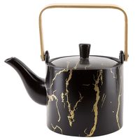 Чайник заварочный "Чёрный мрамор" (800 мл)