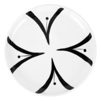 Тарелка фарфоровая "Bianco and Nero" (220 мм)