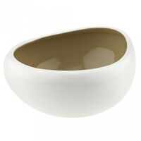 Салатник фарфоровый "Стоун" (670 мл; оливковый)