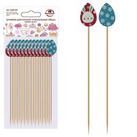 Набор шпажек деревянных "Пасхальные яйца" (24 шт.)