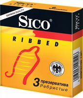 Презервативы "Sico. Ribbed" (3 шт.)