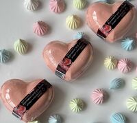 Гейзер для ванн "Сердце. Аромат клубничного пирога" (120 г)