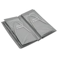 Набор круговых спиц для вязания (металл; 40 см; 8 размеров)