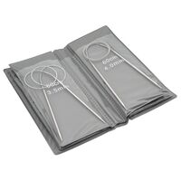 Набор круговых спиц для вязания (металл; 60 см; 8 размеров)