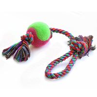 Игрушка для собак "Верёвка с петлей" (43 см; 2 узла и мяч)