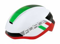 Шлем велосипедный "Orca" (L-XL; белый/зелёный/красный)