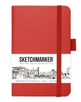 Скетчбук "Sketchmarker" (90х140 мм; красный)