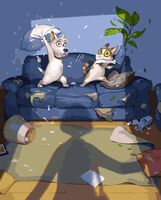 Картина по номерам "Застукали с поличным" (400х500 мм)