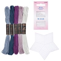 Набор для вышивания на пластиковой канве "Звезда №3" (90х90 мм)