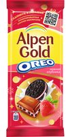 Шоколад молочный "Alpen Gold. Нежная клубника" (90 г)
