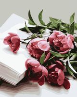 Картина по номерам "Розовые пионы" (400х500 мм)