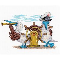 Набор для вышивания "Прямо по курсу" (120х170 мм)