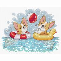Набор для вышивания "Весёлое купание" (140х200 мм)