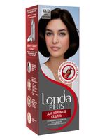 Крем-краска для волос "Londa Plus. Для упрямой седины" тон: 44/0, темно-коричневый