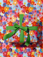 Бумага упаковочная "Цветы" (67х100 см)