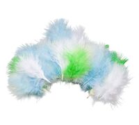 Перо марабу обработанное "Ассорти №2" (20 шт.)