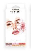 Набор маркеров двусторонних "Skin 1" (6 цветов)