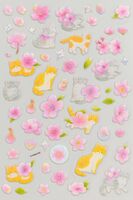 Набор наклеек "Flower kitten"