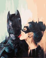 Картина по номерам "Бэтмен и спутница 2.0" (400х500 мм)