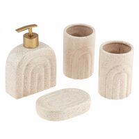 Набор для ванной комнаты "Аравия" (4 предмета; бежевый)