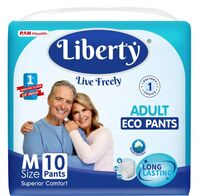 Подгузники-трусы для взрослых "Liberty Adult Pants Eco Pants" (M; 10 шт.)
