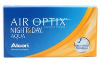 Контактные линзы "Air Optix Night and Day Aqua" (1 линза; -2,0 дптр)