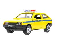 Машинка инерционная "Lada-2108 Спутник. Милиция" (желтый)